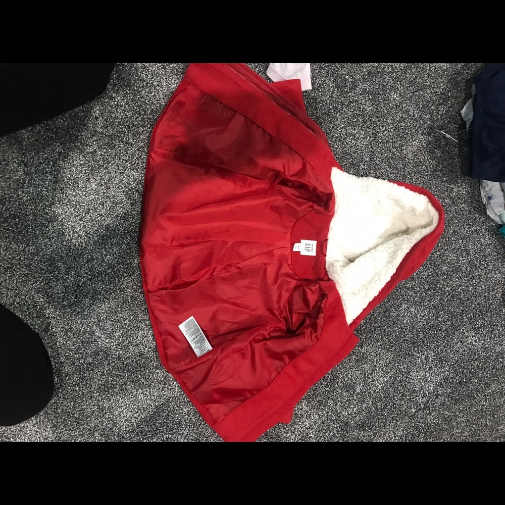 Baby girl red gap jacket 6 to 12 months